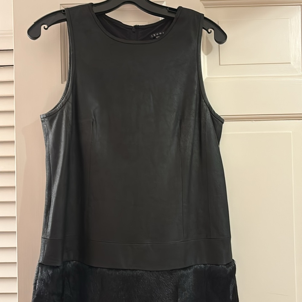 Theory leather & fur dress - Picture 4 of 7